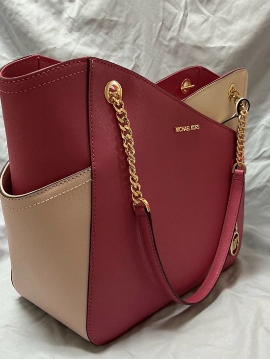 Michael Kors Hot Pink and Pale Pink Shoulder Bag - Picture 2 of 12